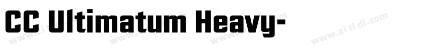 CC Ultimatum Heavy字体转换